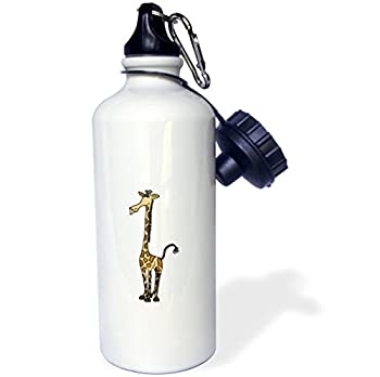 【中古】【輸入品・未使用】3dRose wb_200172_1 Funny Alligator Playing Saxophone Cartoon Sports Water Bottle 21 oz White by 3dRose [並行輸入品]