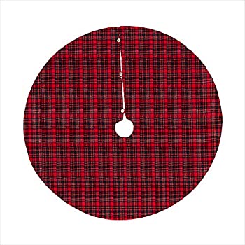 【中古】【輸入品・未使用未開封】SARO LIFESTYLE Highland Holiday Collectionチェック柄デザインクリスマスツリースカート、72