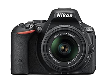 【中古】Nikon デジタル一眼レフカメラ D5500 18-55 VRII レンズキット ブラック 2416万画素 3.2型液晶..