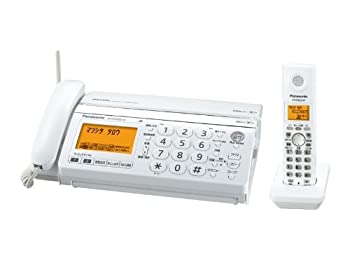【中古】【輸入品日本向け】パナソニックおたっくすデジタルコードレスFAX子機1台付きホワイトKX-PW320DL-W