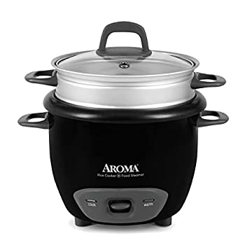 yÁzygpJzAroma Housewares 6-Cup (Cooked) (3-Cup UNCOOKED) Pot Style Rice Cooker and Food Steamer (ARC-743-1NGB) by Aroma Housewares