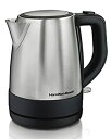【中古】【未使用未開封】Hamilton Beach 電気ティーケトル ウォーターボイラー ヒーター 1L コードレス 自動遮断&沸騰乾燥保護 ステンレス(40...