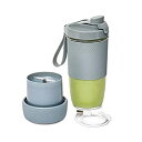 【中古】Oster Blend アクティブポータブルブレンダー 飲料用蓋付き USB充電可能 パーソナルブレンダー グレー
