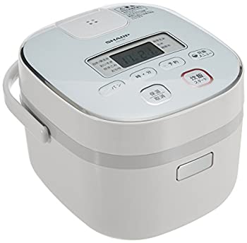 【中古】【輸入品日本向け】シャープ 炊飯器 3合 黒厚釜 球面炊き ホワイト KS-C5K-W