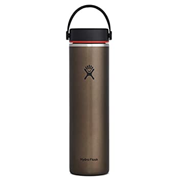 【中古】【輸入品日本向け】ハイドロフラスク 【軽量】水筒 真空ボトル 保冷 保温 24oz(709ml) トレイルシリーズ ワイドマウス 58オブシディアン 58Obsidian 5089384