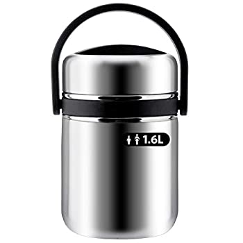 【中古】【輸入品日本向け】Soup Thermos 広口 3段フードサーモスジャー 漏れない真空弁当ランチボックス フードキャリア 304 ステンレススチール 断熱サーモス フードコン