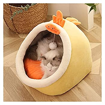 【中古】【輸入品日本向け】ペットベッド キャットハウス暖かい猫ベッドソフトスモールドッグマット犬ベッドペットバスケット居心地の良い子猫ラウンジャークッションキャッ