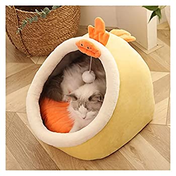 【中古】【輸入品日本向け】ペットベッド キャットハウス暖かい猫ベッドソフトスモールドッグマット犬ベッドペットバスケット居心地の良い子猫ラウンジャークッションキャッ