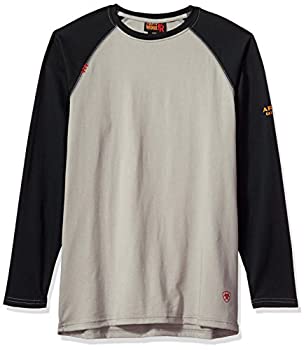 【中古】【輸入品・未使用】Ariat メンズ 耐炎 長袖 ベースボールTシャツ ヘンリーシャツ US サイズ: X-Large