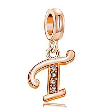 【中古】【輸入品・未使用】JMQJewelryイニシャル文字A誕生日誕生石ホワイトゴールドアルファベットチャームブレスレット用母妻姉妹ギフト