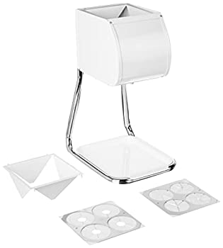 yÁzWhite Countertop Boxed Cone Dispenser Stand