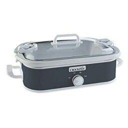 【中古】Crock-Pot SCCPCCM350-CR キャセロール クロック スロー クッカー 電気調理鍋 3.5クォート 3.5クォート ブラック na