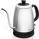 【中古】【未使用未開封】dretec ドリテック 電気ケトル ステンレス コーヒー ドリップ ポット 細口 1.0L シルバー