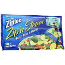【中古】Ziploc Zip ' N Steam Cooking Bags、M、10-count (パックof 4?)