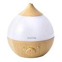 【中古】スリーアップ 超音波式アロマ加湿器 デュードロップS ナチュラルウッド HFT-2015NW