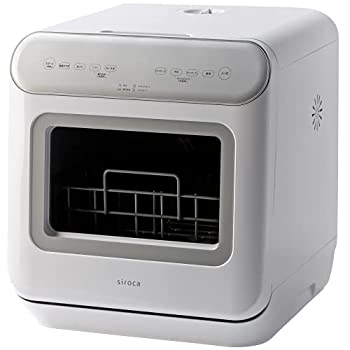 【中古】シロカ 2WAY食器洗い乾燥機 [2021年モデル/オートオープン機能/食洗機/工事不要/分岐水栓可/タイマー6段階設定] SS-MA251 シルバー