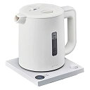 【中古】【未使用未開封】ドウシシャ 電気ケトル 1.0L 1℃単位の温度設定 ホワイト ピエリア