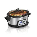 【中古】ハミルトンビーチ33861?Programmable Slow Cooker、6クォート、デュアルデジタルタイマー%カンマ%ステンレススチール