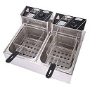 【中古】【未使用未開封】Electric Deep Fryer w/Basket & Lid%カンマ% Countertop Kitchen Frying Ma...