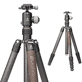 【中古】Leofoto アーバン LX-324CT プロ仕様 軽量 カーボンファイバー三脚 + XB-38ボールヘッドセット センターコラムなし