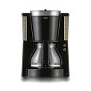 【中古】メリタ(Melitta) フィルターペーパー式 コーヒーメーカー ルックセレクション ブラック 10杯用 MKM-1084