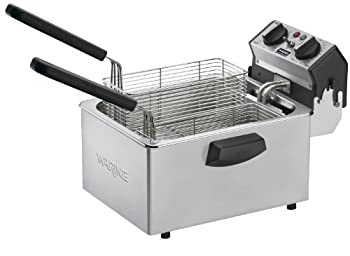 yÁzWaring Commercial WDF75RC 120-volt Countertop Compact Electric Deep Fryer%J}% 8.5-Pound by Waring