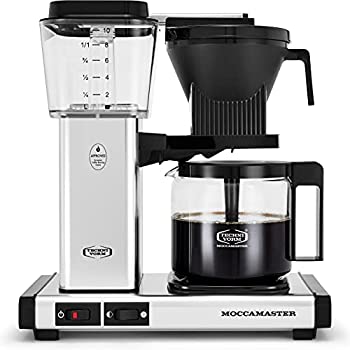 【中古】【輸入品日本向け】ガラスカラフェ、ポリッシュシルバーMoccamaster KBG 741 10カップコーヒーブリューワー