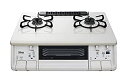 【中古】パロマ ガステーブル 水無し両面焼き 59cm プロパンガス(LPG) 左強火 ナチュラルホワイト IC-365WHA-L-LPG