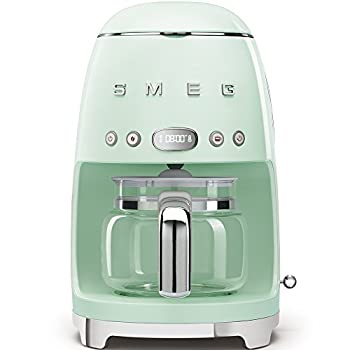 【中古】【未使用未開封】SMEG 1950年代レトロスタイルコーヒーメーカーマシン (パステルグリーン)