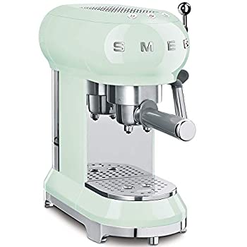 【中古】【未使用未開封】Smeg ECF01PGUS Espresso machine パステルグリーン