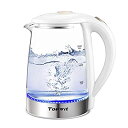【中古】Topwit Electric Kettle Water Heater Boiler%カンマ% Glass Cordless Tea Kettle 2 ...