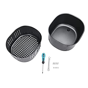 AJIMURA-SHOPの【中古】【未使用未開封】エアフライヤーバスケット & クッキングバスケット パワーエアフライヤー XL 5.3クォート エアフライヤー 5.8クォート くっつかないフライバスケ|詳細画像