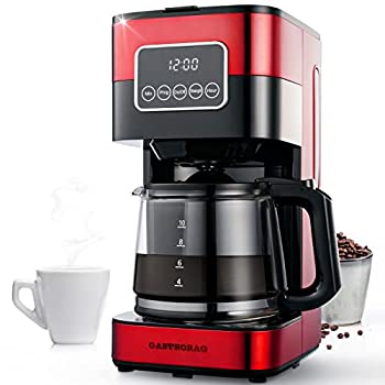 【中古】GASTRORAG 10カップ ドリップコーヒーメーカー タッチスクリーン ガラスカラフェでプログラム可能 ステンレススチール仕上げ レッド 【中古】GASTRORAG 10カップ ドリップコーヒーメーカー タッチスクリーン ガラスカラフェでプログラム可能 ステンレススチール仕上げ レッド