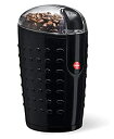 【中古】【未使用未開封】Quiseen One-Touch Electric Coffee Grinder. Grinds Coffee Beans カンマ Spices カンマ Nuts and Grains - Durable Stainless Steel Blades (Black