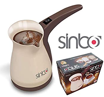 【中古】Sinbo SCM 2928 Greek Turkish Coffee Maker Machine Electric Pot Briki Ibrik BROWN