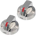 【中古】【未使用未開封】RICO Parts DG64-00473A ステンレススチールバーナーダイヤルノブ - サムスンレンジオーブンストーブ AP5917439 PS9606608に対応 - 2個パック