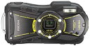 【中古】RICOH 防水デジタルカメラ RICOH WG-20 ブラック 防水10m耐ショック1.5m耐寒-10度 RICOH WG-20BK 08091(2)