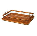 【中古】Copper Crisper オーブン用エアフライヤー - ノンスティッククリスピートレイ 銅バスケット エアフライヤー