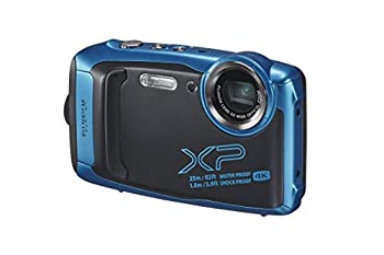 【中古】【未使用未開封】FUJIFILM 防水カメラ XP140 スカイブルー FX-XP140SB
