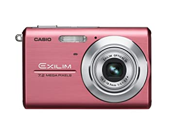 【中古】Casio Exilim EX-Z75 7.2MP デジタルカメラ 3倍振動防止光学ズーム(ピンク)