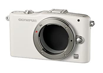 【中古】OLYMPUS ミラーレス一眼 PEN mini E-PM1 ボディ ホワイト E-PM1 BODY WHT(2)