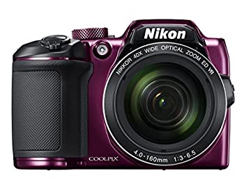 【中古】【未使用未開封】Nikon デジタルカメラ COOLPIX B500 光学40倍ズーム 1602万画素 単三電池 プラム B500PU