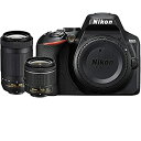 【中古】Nikon D3500 24.2MP デジタル一眼レフカメラ AF-P 18-55mm VRレンズ & 70-300mm デュアルズームレンズ (158...