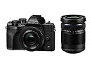 【中古】【未使用未開封】OLYMPUS ミラーレス一眼カメラ OM-D E-M10 MarkIV EZダブルズームキット ブラック