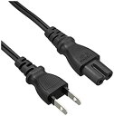 【中古】【未使用未開封】BUFFALO 電源ケーブル 2ピンソケット(メス)⇔2ピンプラグ(オス)1m BSACC0510BKA