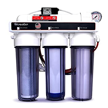 【中古】【輸入品・未使用】Hydroponic (Plant Growth) - High-Efficiency Permeate Pumped Reverse Osmosis Water Filter System for Low Water Pressure Homes | 150 GPD