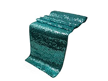 【中古】【輸入品・未使用】ELINA'S Pack ウェディング 13 x 108インチ スパンコール テーブルランナー ウェディング 宴会 装飾 ブルー PACK OF 50 -SEQ T-R-Turquoise