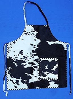 【中古】【輸入品・未使用】WesternキャビンロッジDecor牛革Rawhide Laced BBQ Apron