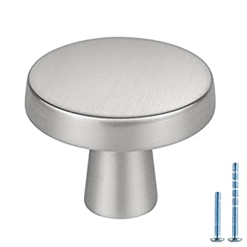【中古】【輸入品・未使用】homdiyラウンドシルバーキャビネットノブバスルームノブつや消しニッケルキッチンノブサテンマッシュルームLS5310SNBつや消しニッケルキ