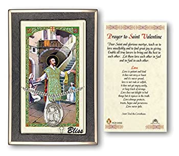 【中古】【輸入品・未使用】ローマのスターリングシルバー聖バレンタインMedal on an 24インチHeavy Curb Chain With A Prayer To St Valentine Prayerカード。